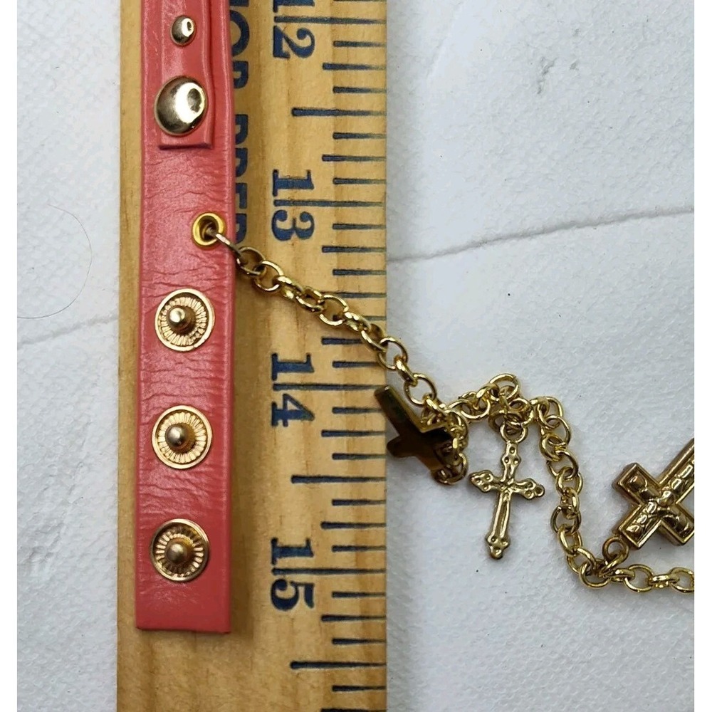 Geneva Platinum Women Watch Pink‎ Long Strap Wrap Nailheads  SEE B44.1GA1493 - Picture 6 of 10